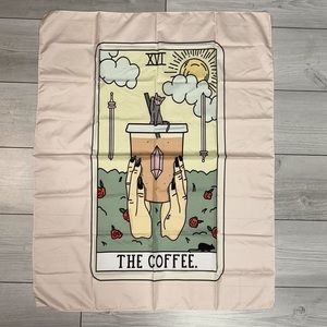 The Coffee Tarot card Wall hanging Tapestry. Coffee lover Witch vibes